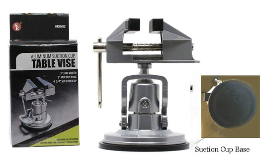 3.1/4" Aluminum Suction Cup Table Vise (7" Tall)