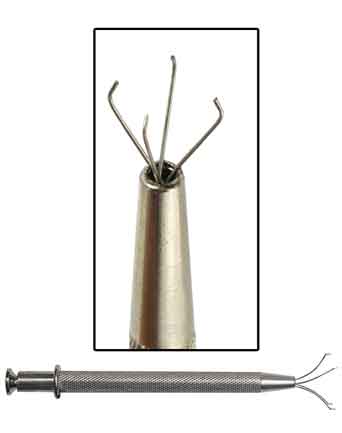 Sona 4-1/2'' Four Prong Pick-Up Tool