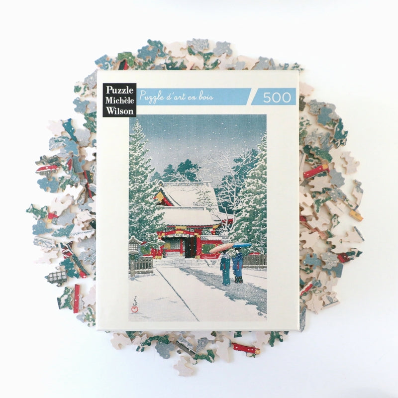 Michele Wilson Puzzles - SNOW IN HIE-JINJA TOKYO - (500)