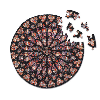 Michele Wilson Puzzles - ROSE WINDOW AT NOTRE DAME - (80)