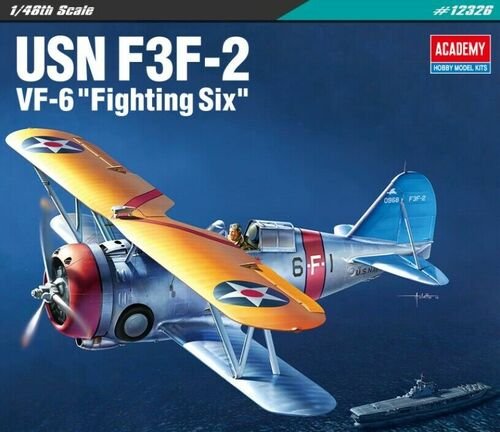 Academy - F3F-2 VF-6 USN Fighting Six 1:48