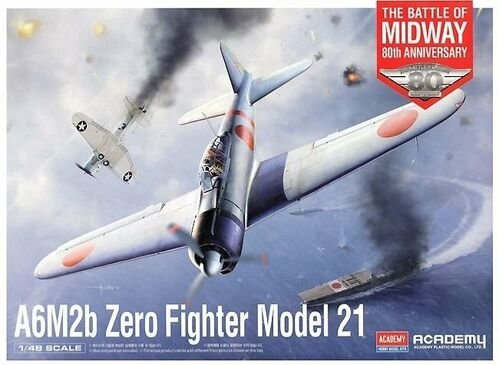 Academy - A6M2b Zero Fighter Model 21 Midway 1:48