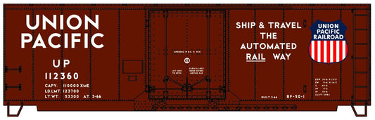 Accurail - Ho Pd 40'Steel Boxcar Up