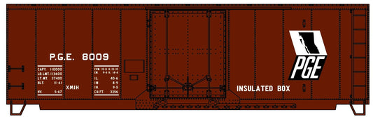 Accurail - 40' Insulated Steel Boxcar PGE