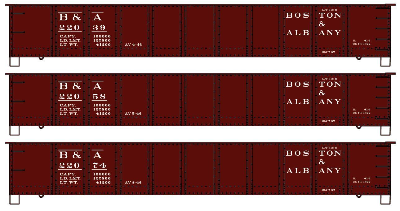 Accurail - Ho 41'Steel Gondola 3#Set