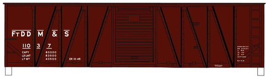 Accurail - Ho 40'Ob Wood Boxcar Fddm&S