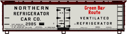 Accurail - HO 40'Wd Refrig Car Green Bay Route