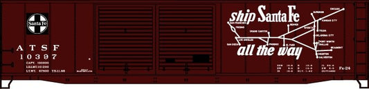 Accurail - Ho Dd 50'Steel Boxcar Atsf