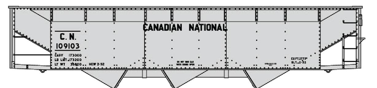 Accurail - Ho Os Triple Hopper Cn