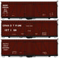 Accurail - 36' Fowler Wood Boxcar 3pk QC,GT,PGE