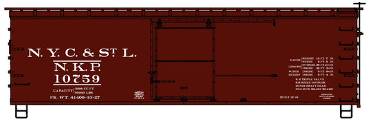 Accurail - HO 36' Double Sheath w/fishbelly NKP
