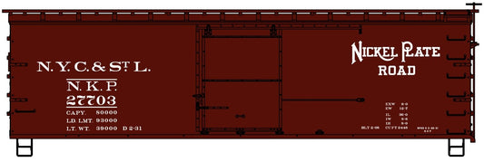 Accurail - HO 36' Double Sheath w/Straight Und NKP