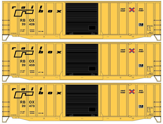 Accurail - HO Railbox 50' Ext Post Steel Box 3pk