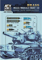 AFV Club - M551/60A/MBT70 152mm Brass Ammo 1:35