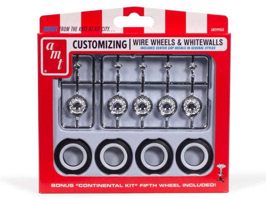 AMT - KH Wire Wheels & Tires Parts Pack 1:25