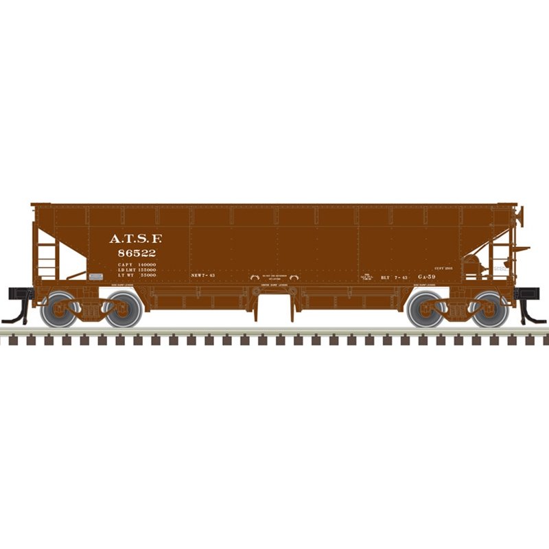 Atlas - Ho 70t Hart Ballast ATSF 3pak
