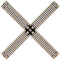 Atlas - N C55 90 Degree Crossing