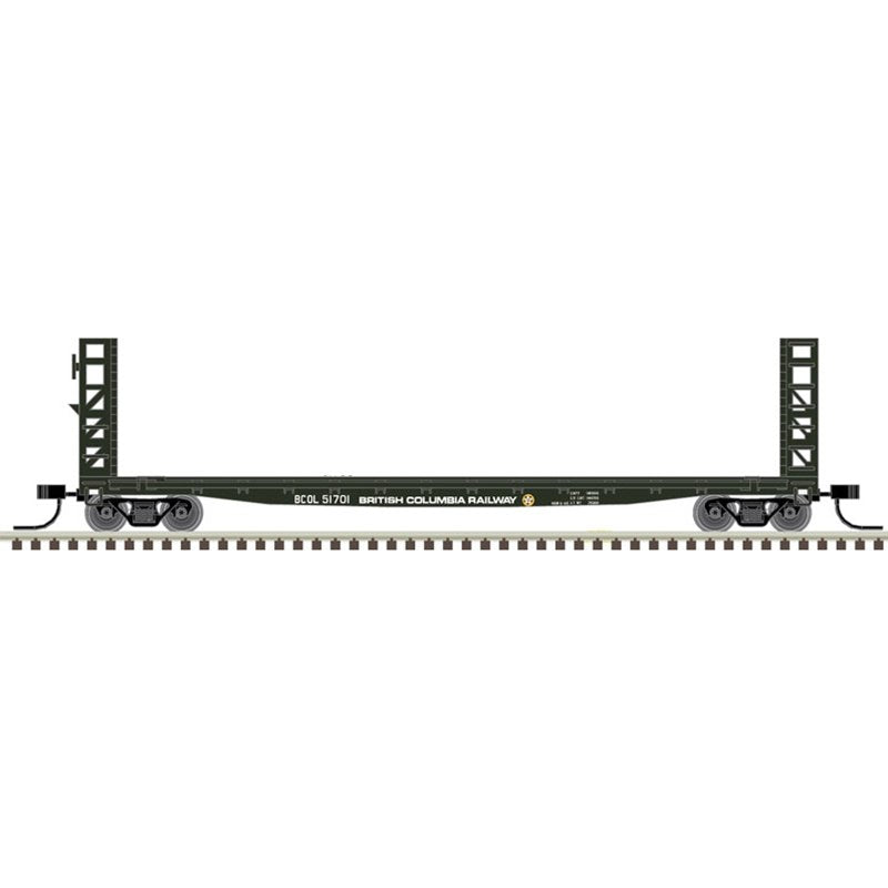 Atlas - N 48' GSI Bulkhead Flat Car BC Rail51726