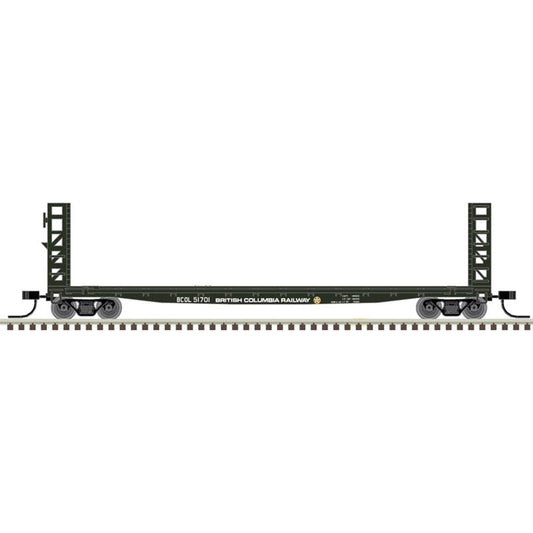 Atlas - N 48' GSI Bulkhead Flat Car BC Rail51726