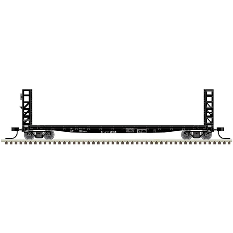 Atlas - N 48' GSI Bulkhead Flat Car CGW 3030