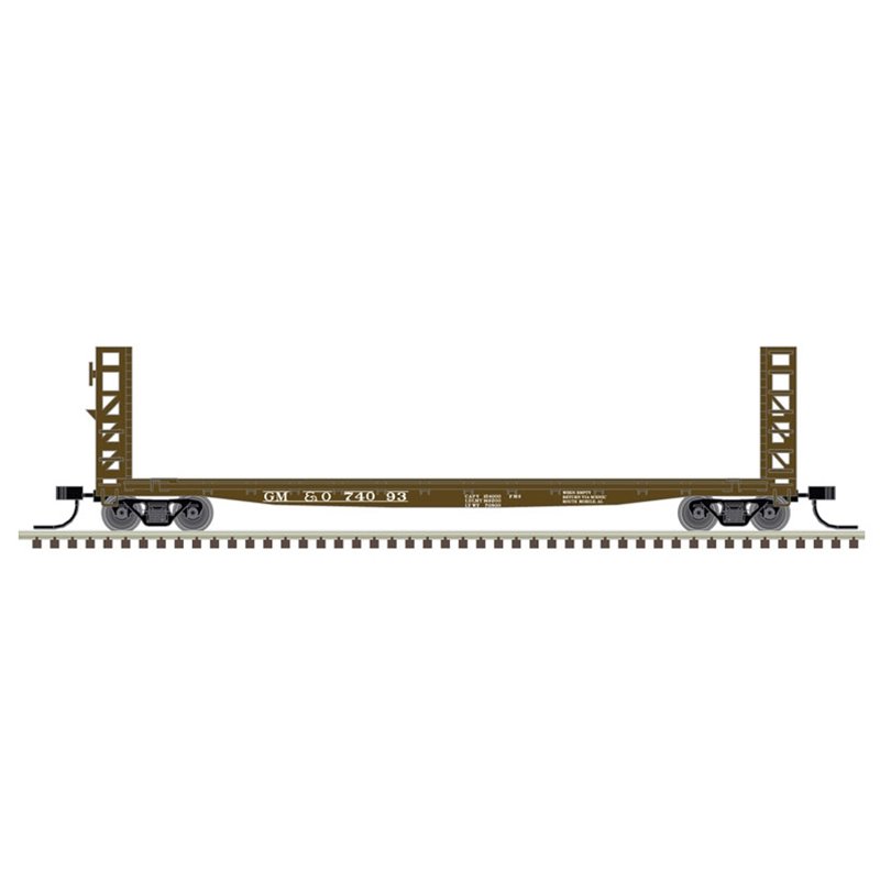 Atlas - N 48' GSI Bulkhead Flat Car GM&O 74075