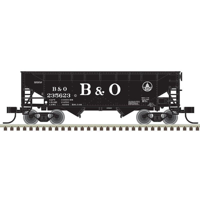 Atlas - N 2-Bay Os Hopper B&O 3pk