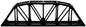 Atlas - Ho C100 Thru Truss Bridge Blk