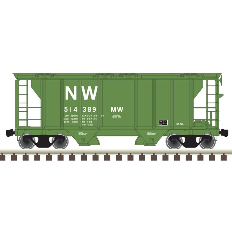 Atlas - Ho Ps-2 Cvd Hopper N&W 514405