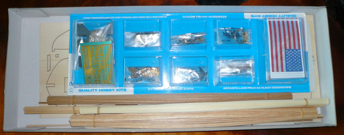 Mantua - 794 Achilles - American Pilot Boat of 1815 - Plank-on-Bulkhead Kit Scale 1:43