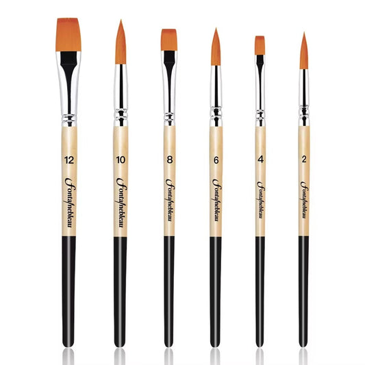 🎁 Model Expo 6pcs Nylon Hair Acrylic Painting Brushes (100% off)
