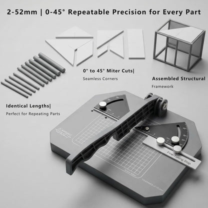 Precision Angle Cutting Station – Adjustable 0° to 45° Hobby Miter Cutter