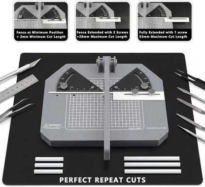 Precision Angle Cutting Station – Adjustable 0° to 45° Hobby Miter Cutter