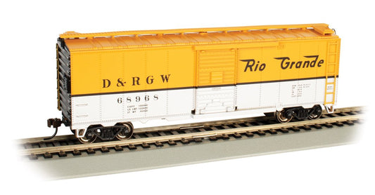 Bachmann - HO 40' Boxcar D&RGW 68968(yel & sil)