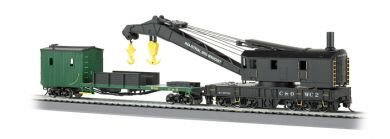 Bachmann - Ho 250ton Crane & Boom Car C&O
