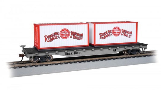 Bachmann - Flat Car w/ containers #80701