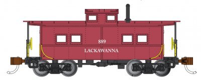 Bachmann - Ho Ns Caboose Lackawanna 889