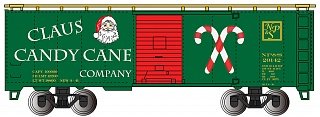 Bachmann - Ho 40' Boxcar Claus Candy Cane XMASS