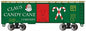 Bachmann - Ho 40' Boxcar Claus Candy Cane XMASS