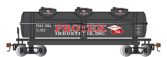 Bachmann - Ho 40' 3 Dome Tank Protex Ind