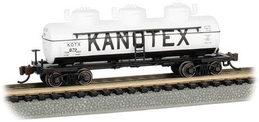 Bachmann - N 3-Dome Tank Car Kanotex 879