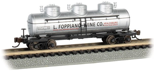 Bachmann - N 3-Dome Tank Car L.Foppiano Wine Co1112