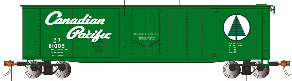 Bachmann - Ho 50' Pd Boxcar CP