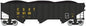 Bachmann - Ho 100ton 3bay Hop CSX 326160