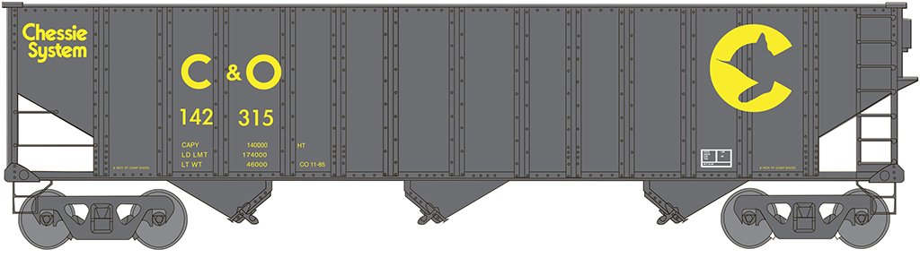 Bachmann - Ho 100ton 3bay Hopper Chessie