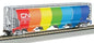 Bachmann - N 4-Bay Cyln Grain Hopper Cn D