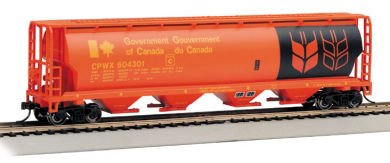Bachmann - N 4-Bay Cyln Grain Hop Gov Can