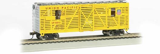 Bachmann - Ho 40'Animated Stock Car Up w/horses