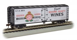 Bachmann - Ho 40'Wood-Side Reefer Sonoma CountyWine