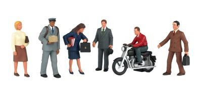 Bachmann - O City People W/motorcycle