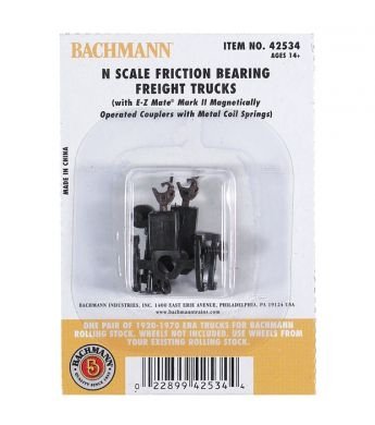 Bachmann - N Frictn Bearing Frt Trks Wo/W